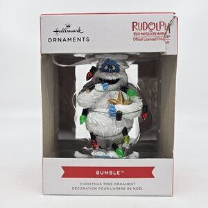 Hallmark Rudolph Bumble Christmas Tree Ornament Snow Monster in Tangled Lights
